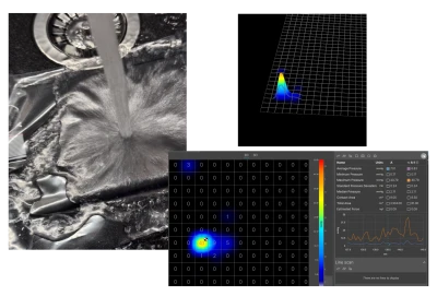 Spray pressure sensor