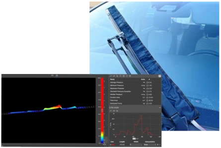Windshield Wiper Pressure Distribution